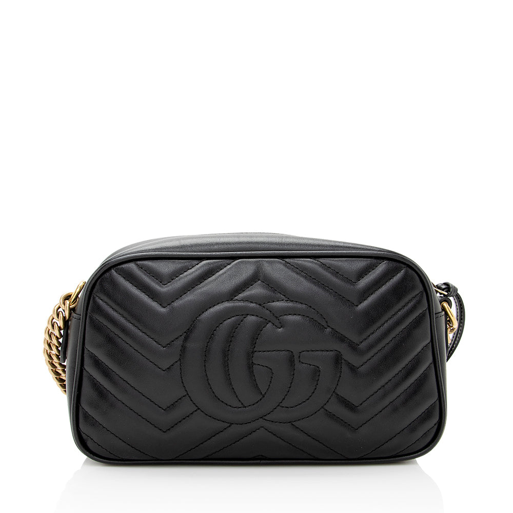 Gucci Matelasse Leather GG Marmont Small Shoulder Bag (SHF-19454)