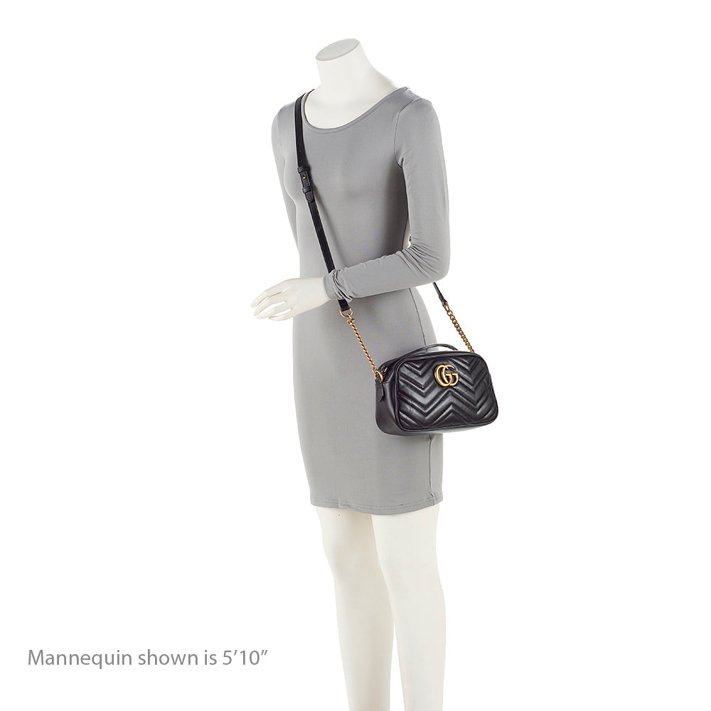 Gucci Matelasse Leather GG Marmont Small Shoulder Bag (SHF-19454)