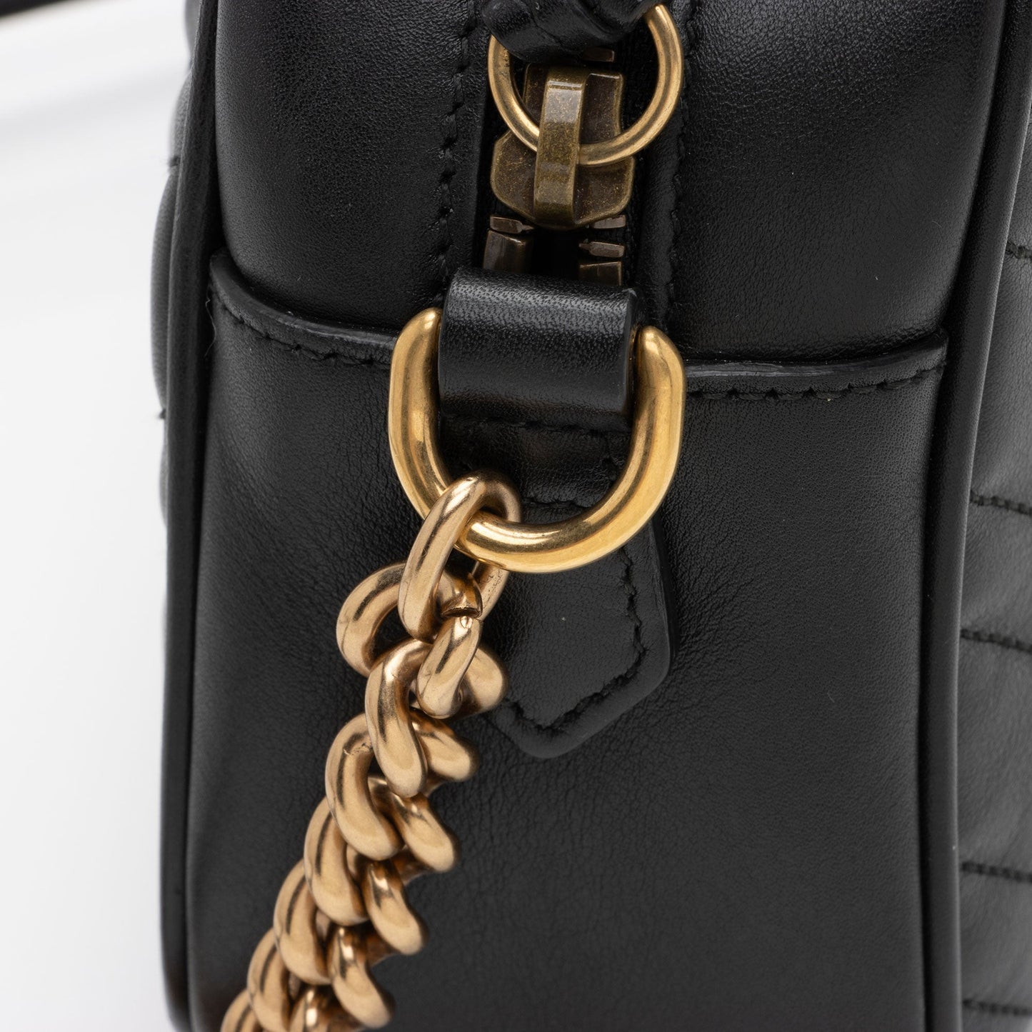 Gucci Matelasse Leather GG Marmont Small Shoulder Bag (SHF-yWuLoN)