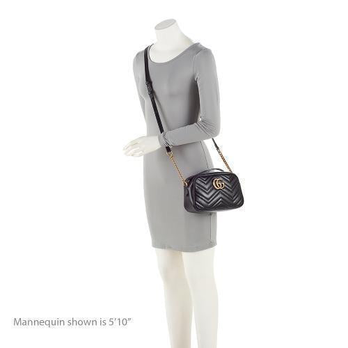 Gucci Matelasse Leather GG Marmont Small Shoulder Bag (SHF-BwQI32)