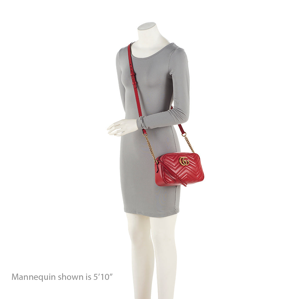 Gucci Matelasse Leather GG Marmont Small Shoulder Bag (SHF-tXCZHO)
