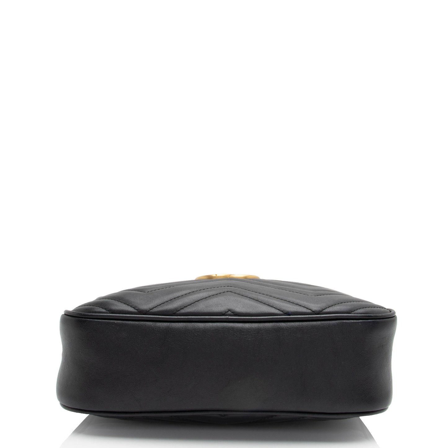 Gucci Matelasse Leather GG Marmont Small Shoulder Bag (SHF-Hle45u)