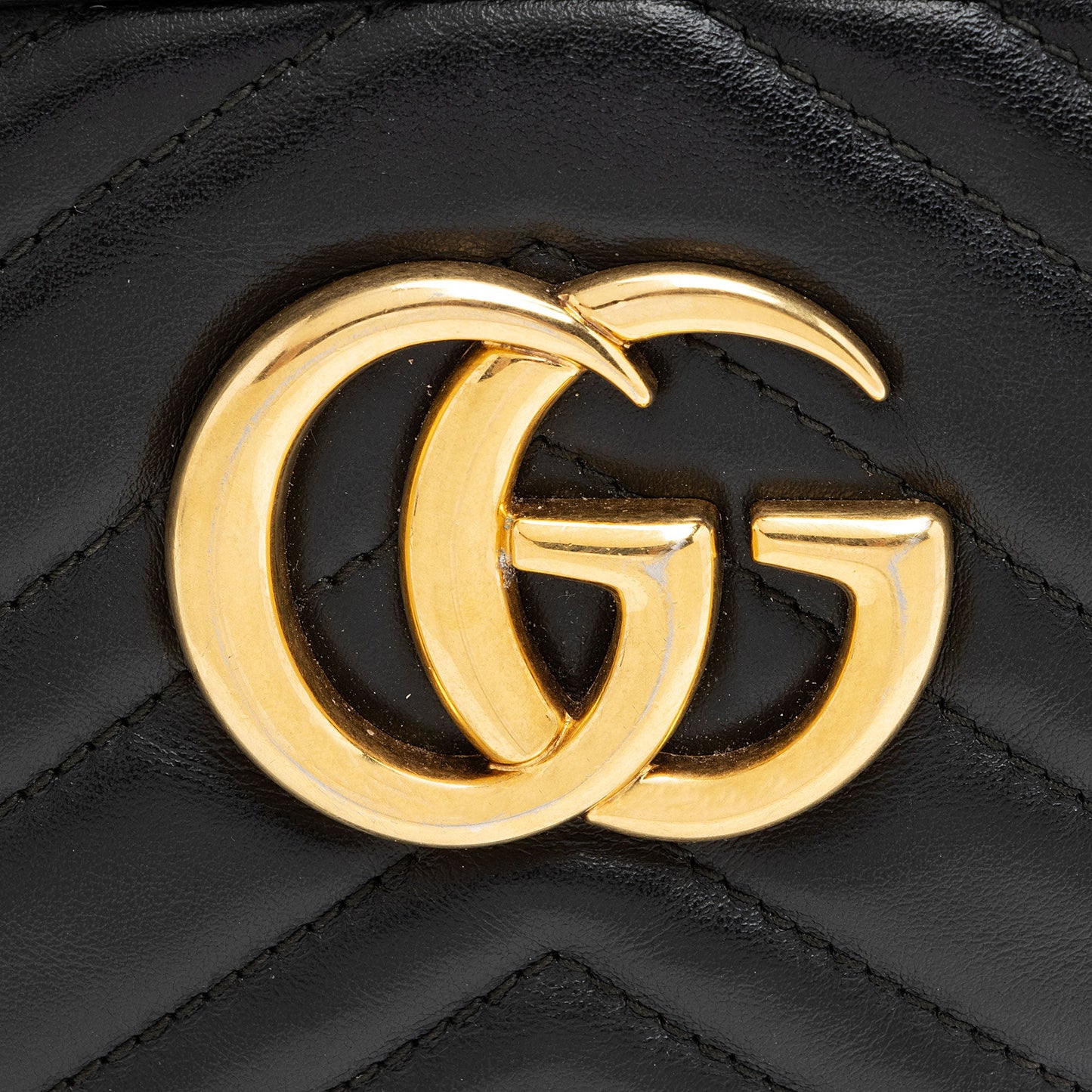 Gucci Matelasse Leather GG Marmont Small Shoulder Bag (SHF-jE5N59)
