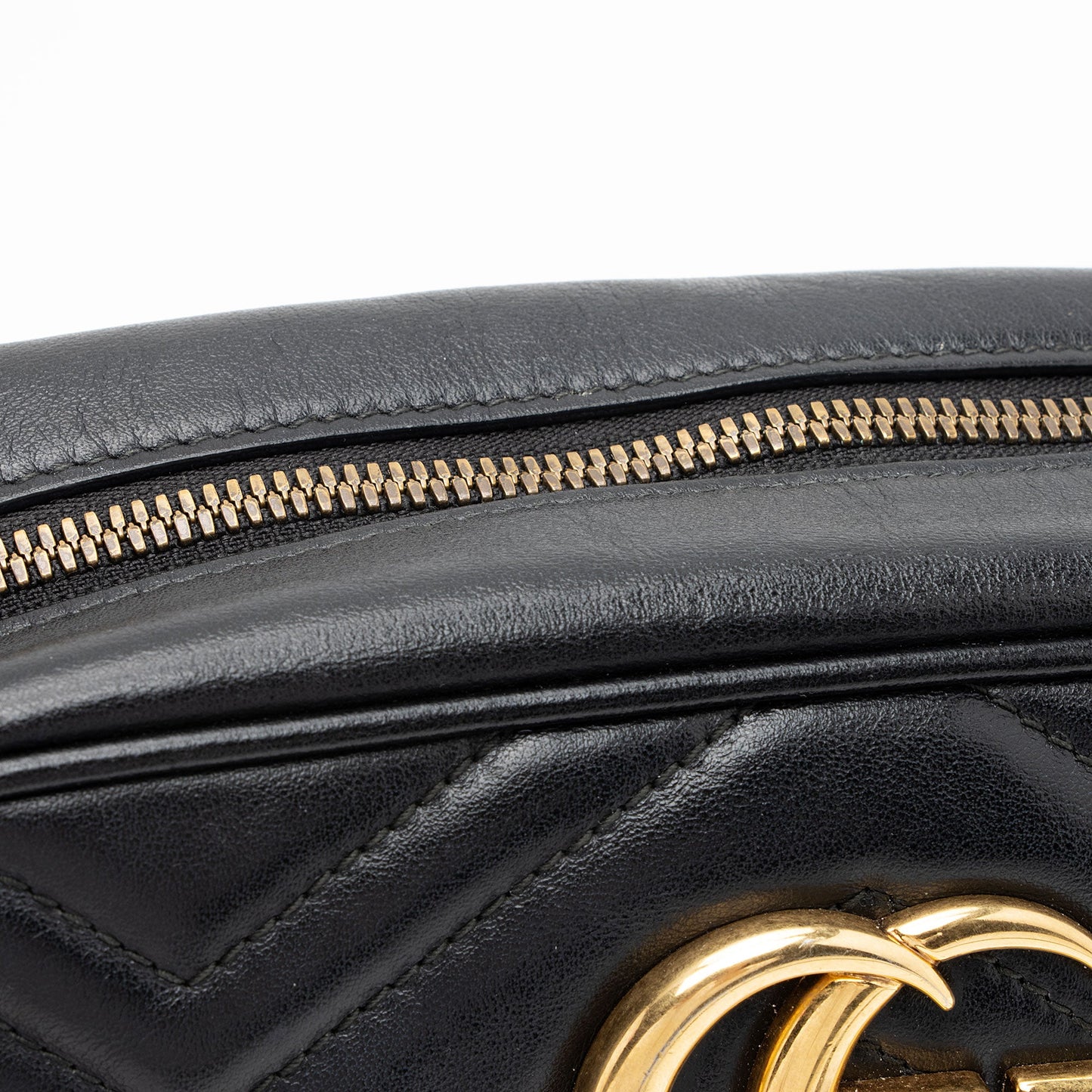 Gucci Matelasse Leather GG Marmont Small Shoulder Bag (SHF-jE5N59)