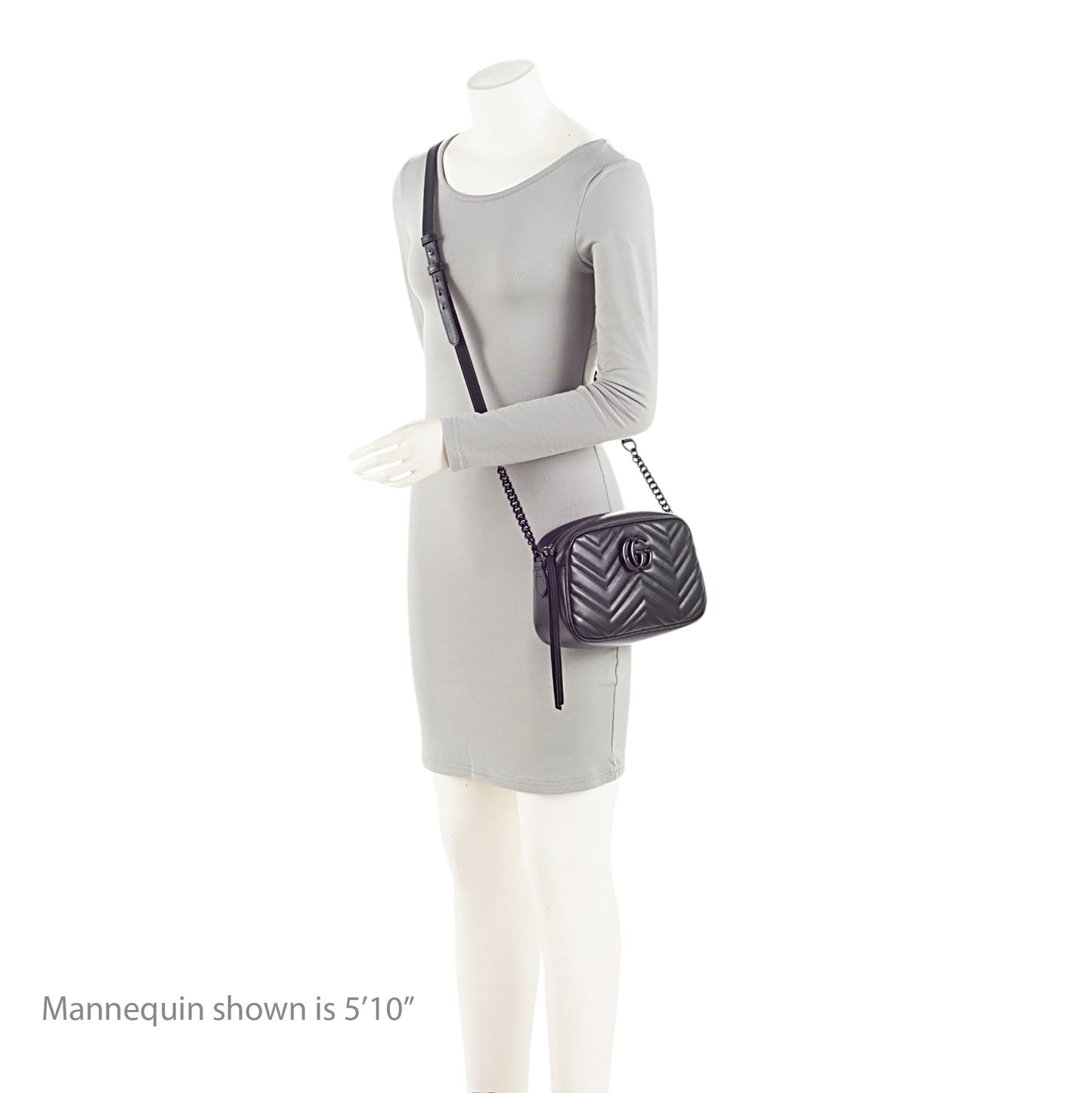 Gucci Matelasse Leather GG Marmont Small Shoulder Bag (SHF-sIFM1C)