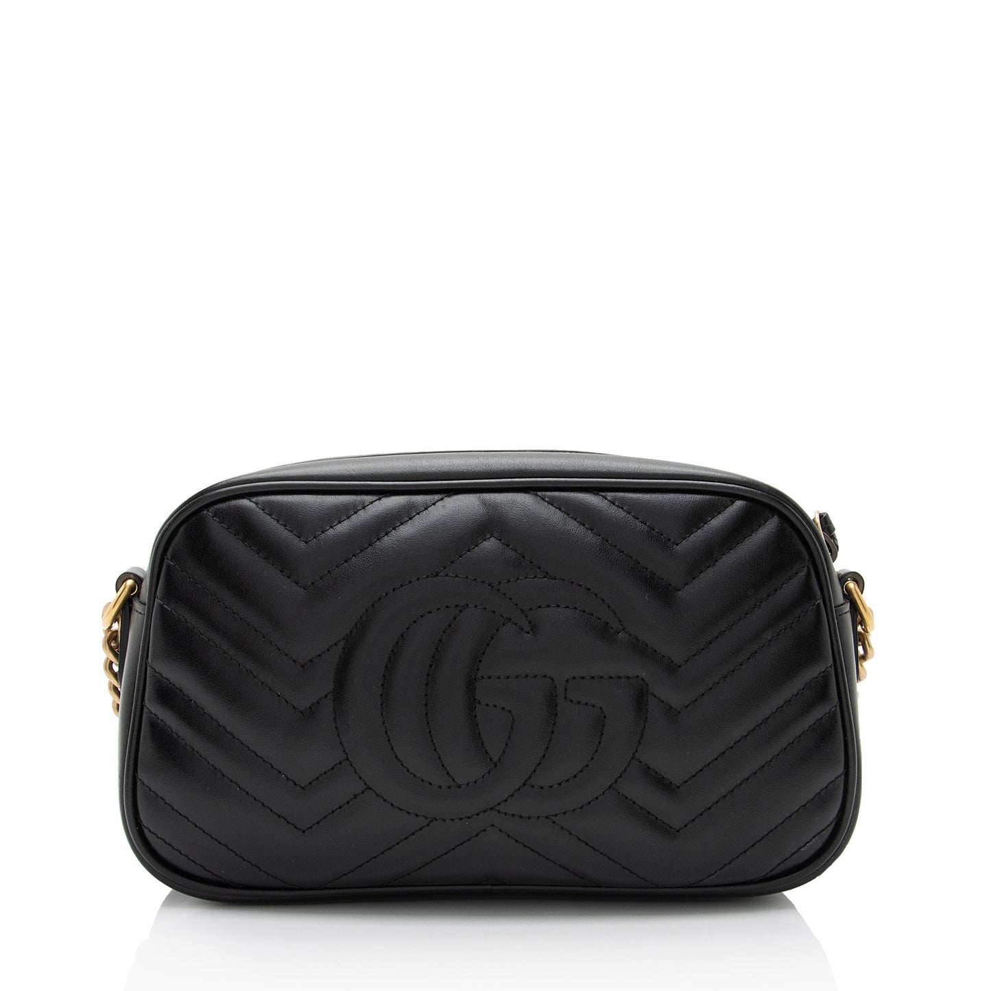 Gucci Matelasse Leather GG Marmont Small Shoulder Bag (SHF-VWeddr)