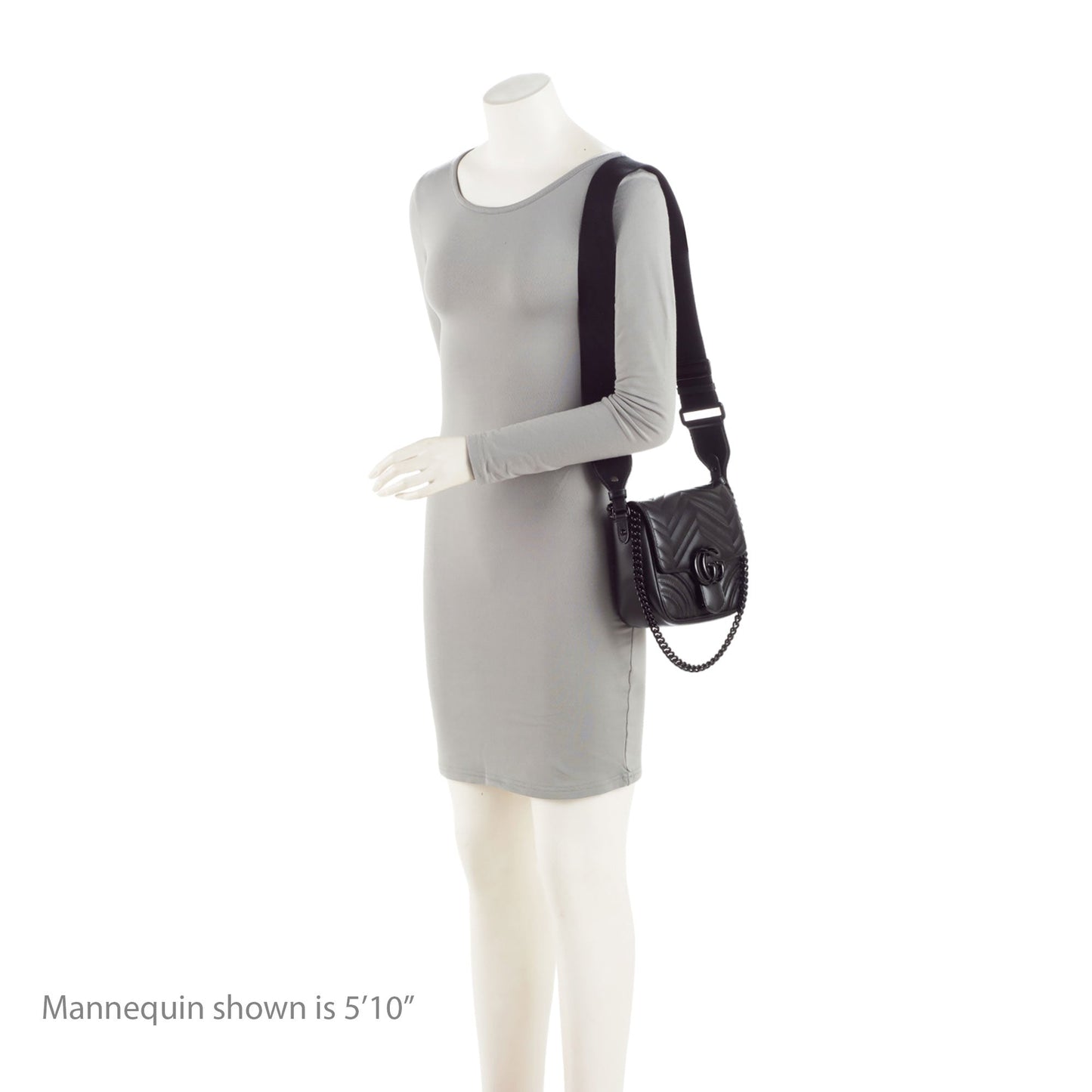 Gucci Matelasse Leather GG Marmont Square Shoulder Bag (SHF-43SCt3)