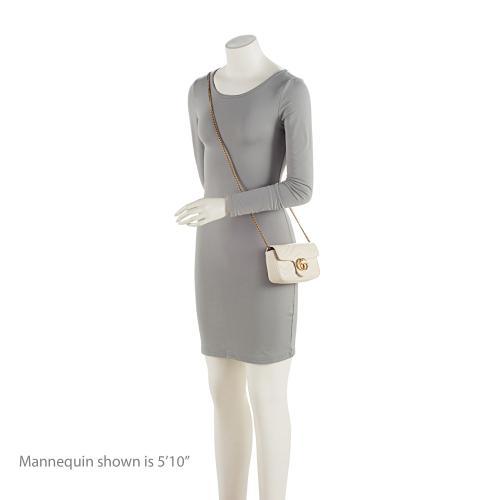 Gucci Matelasse Leather GG Marmont Super Mini Flap Bag (SHF-4vMIDn)