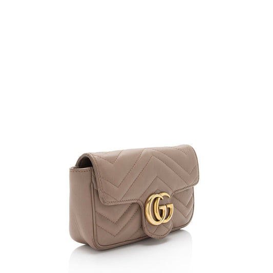 Gucci Matelasse Leather GG Marmont Super Mini Flap Bag - FINAL SALE