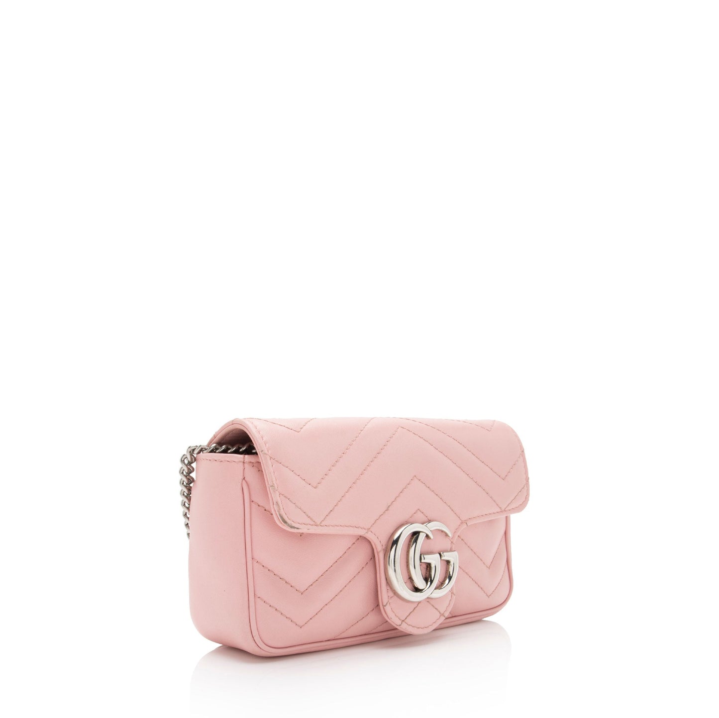 Gucci Matelasse Leather GG Marmont Super Mini Flap Bag (SHF-YnNOt3)