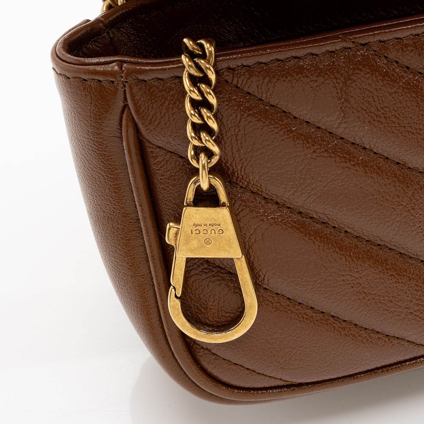 Gucci Matelasse Leather GG Marmont Super Mini Flap Bag (SHF-OIMhbP)