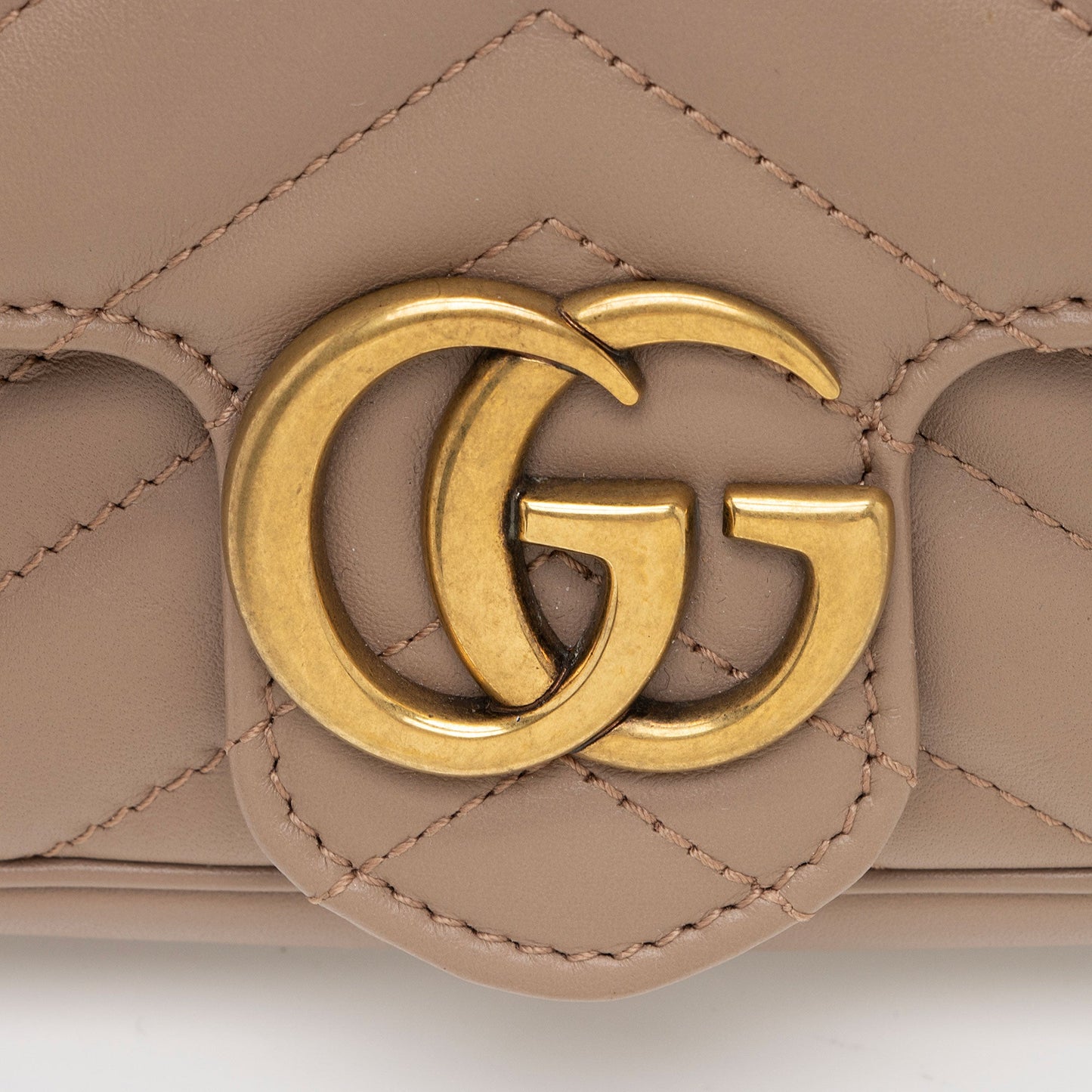Gucci Matelasse Leather GG Marmont Super Mini Flap Bag