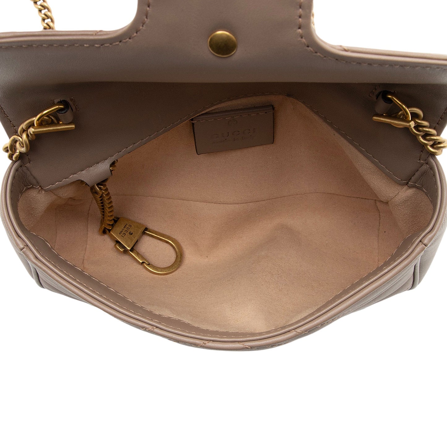 Gucci Matelasse Leather GG Marmont Super Mini Flap Bag