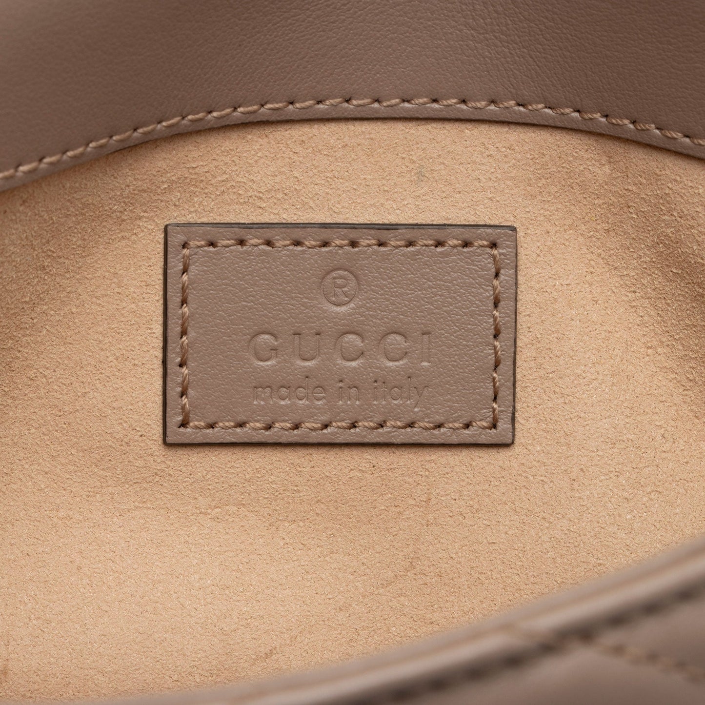 Gucci Matelasse Leather GG Marmont Super Mini Flap Bag (SHF-TvhWqj)