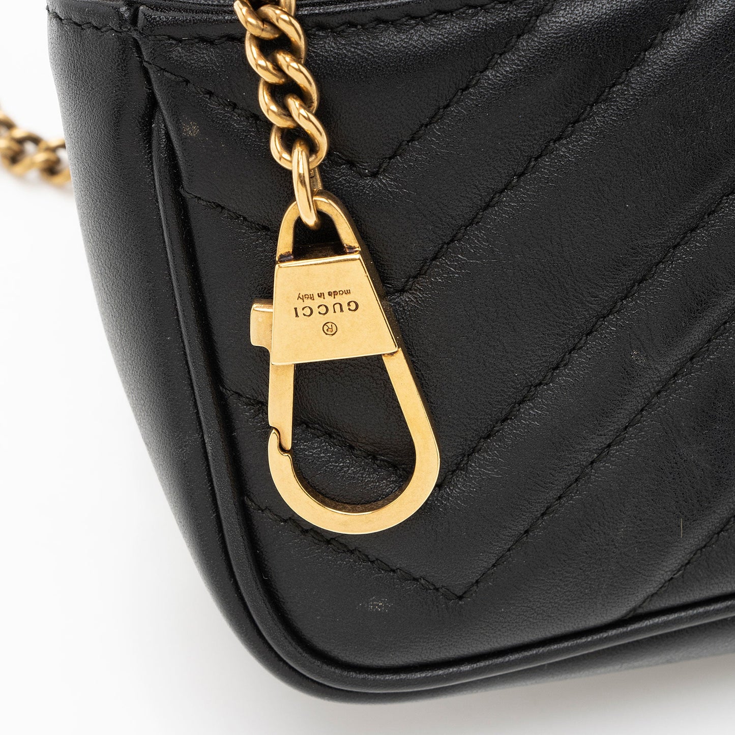 Gucci Matelasse Leather GG Marmont Super Mini Flap Bag (SHF-vdHY2l)