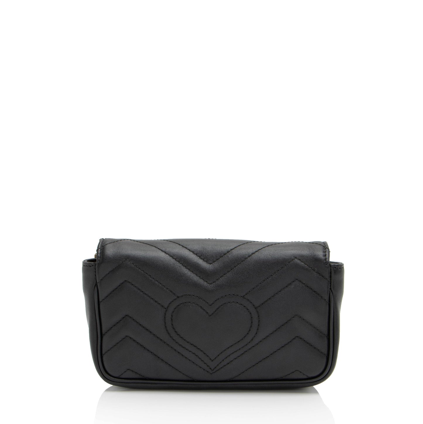 Gucci Matelasse Leather GG Marmont Super Mini Flap Bag (SHF-2hhN8g)