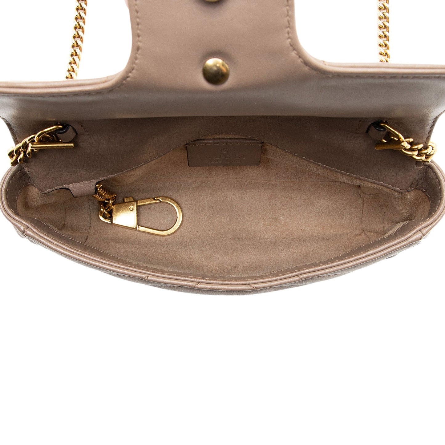 Gucci Matelasse Leather GG Marmont Super Mini Flap Bag