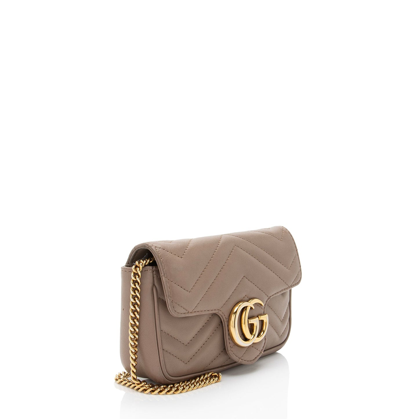 Gucci Matelasse Leather GG Marmont Super Mini Flap Bag