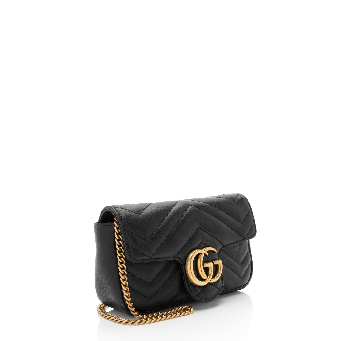 Gucci Matelasse Leather GG Marmont Super Mini Flap Bag