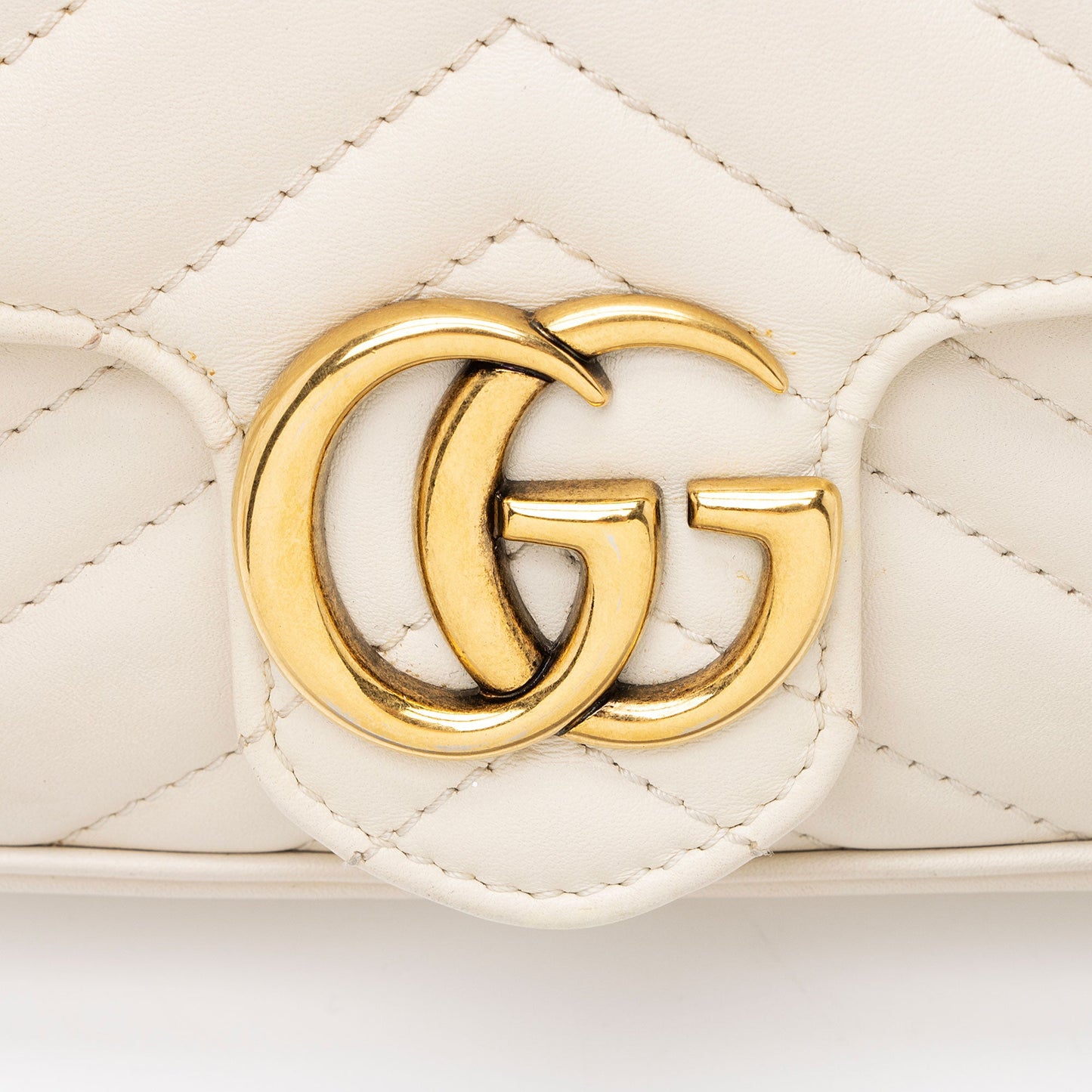 Gucci Matelasse Leather GG Marmont Super Mini Flap Bag