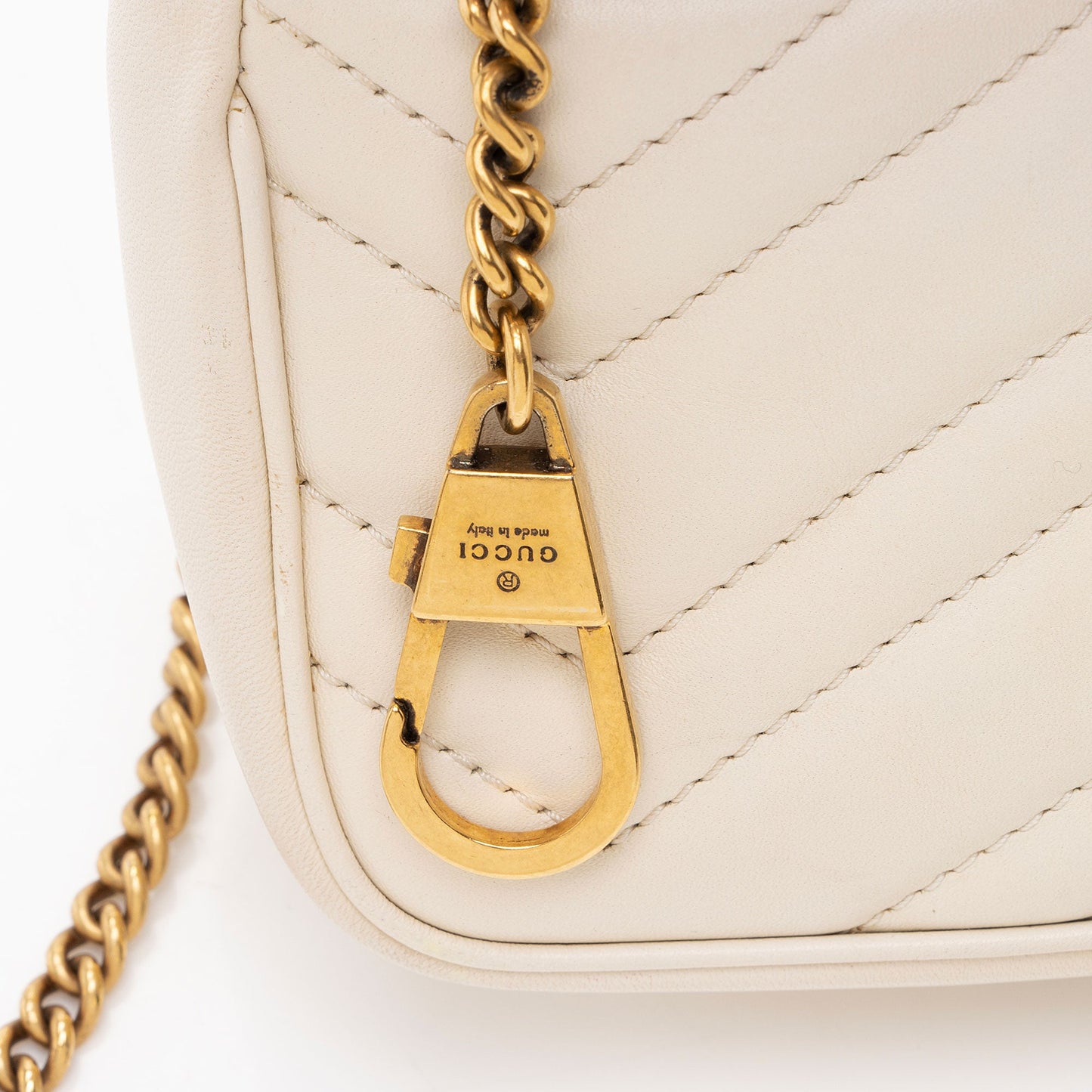 Gucci Matelasse Leather GG Marmont Super Mini Flap Bag