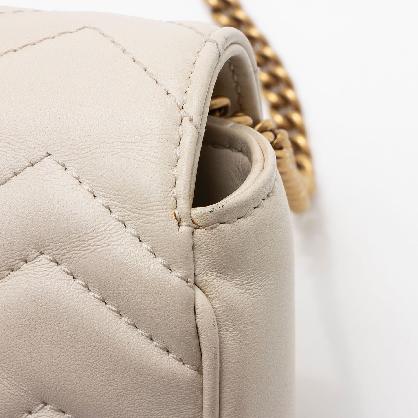 Gucci Matelasse Leather GG Marmont Super Mini Flap Bag