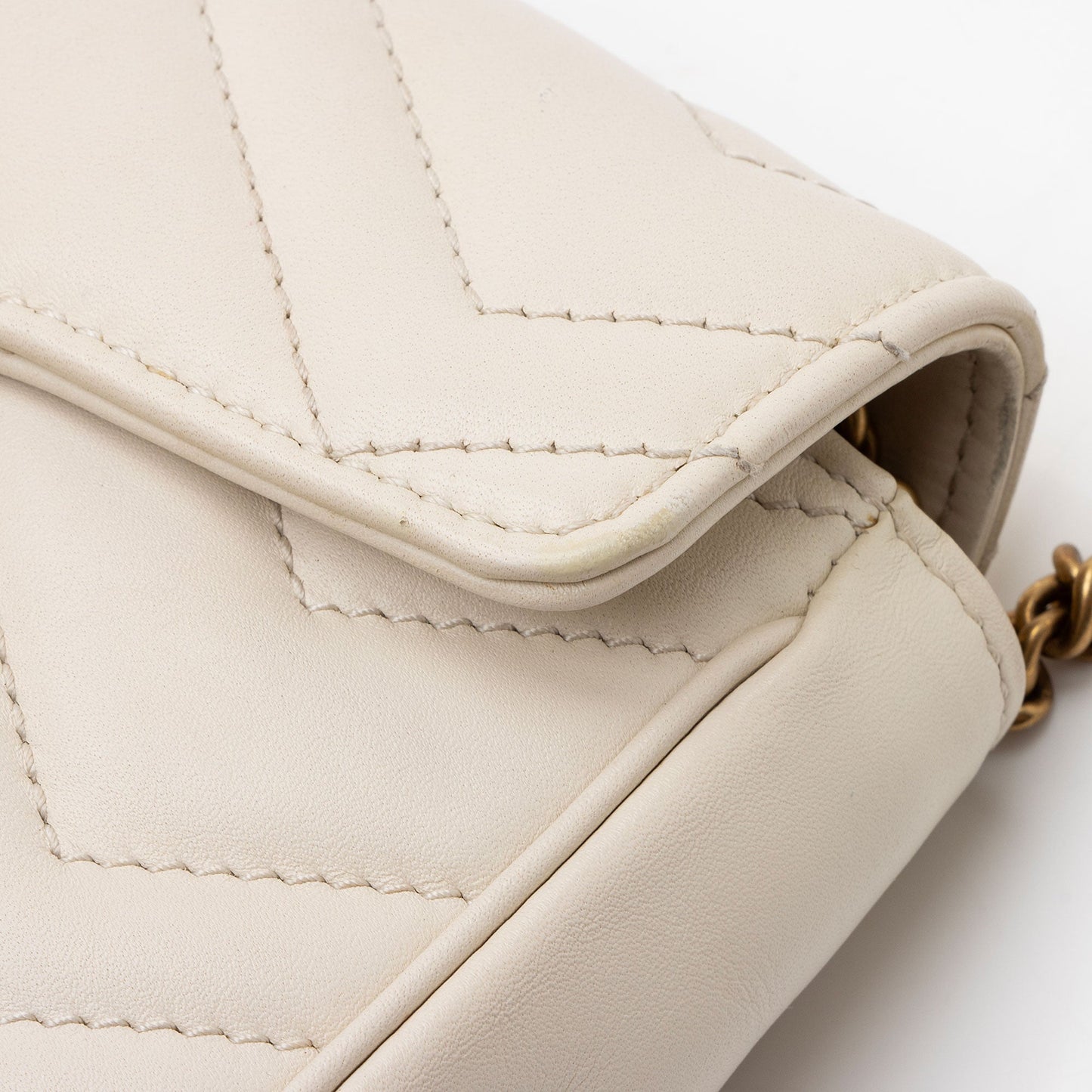 Gucci Matelasse Leather GG Marmont Super Mini Flap Bag