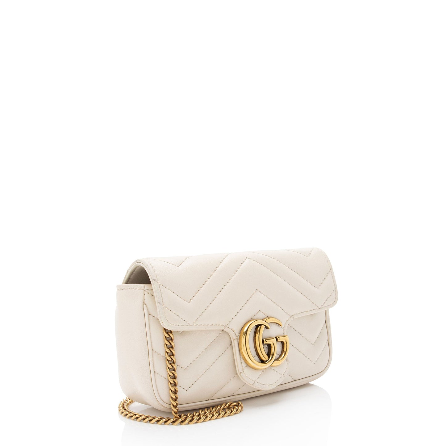 Gucci Matelasse Leather GG Marmont Super Mini Flap Bag