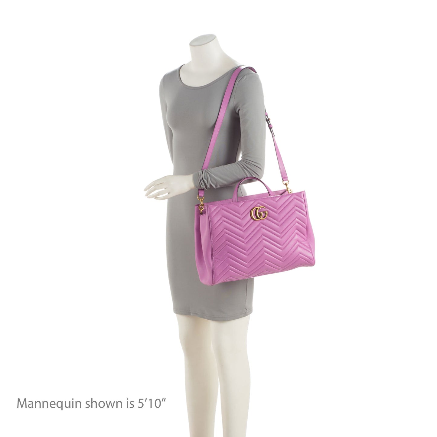 Gucci Matelasse Leather GG Marmont Top Handle Medium Satchel (SHF-sAnFMF)