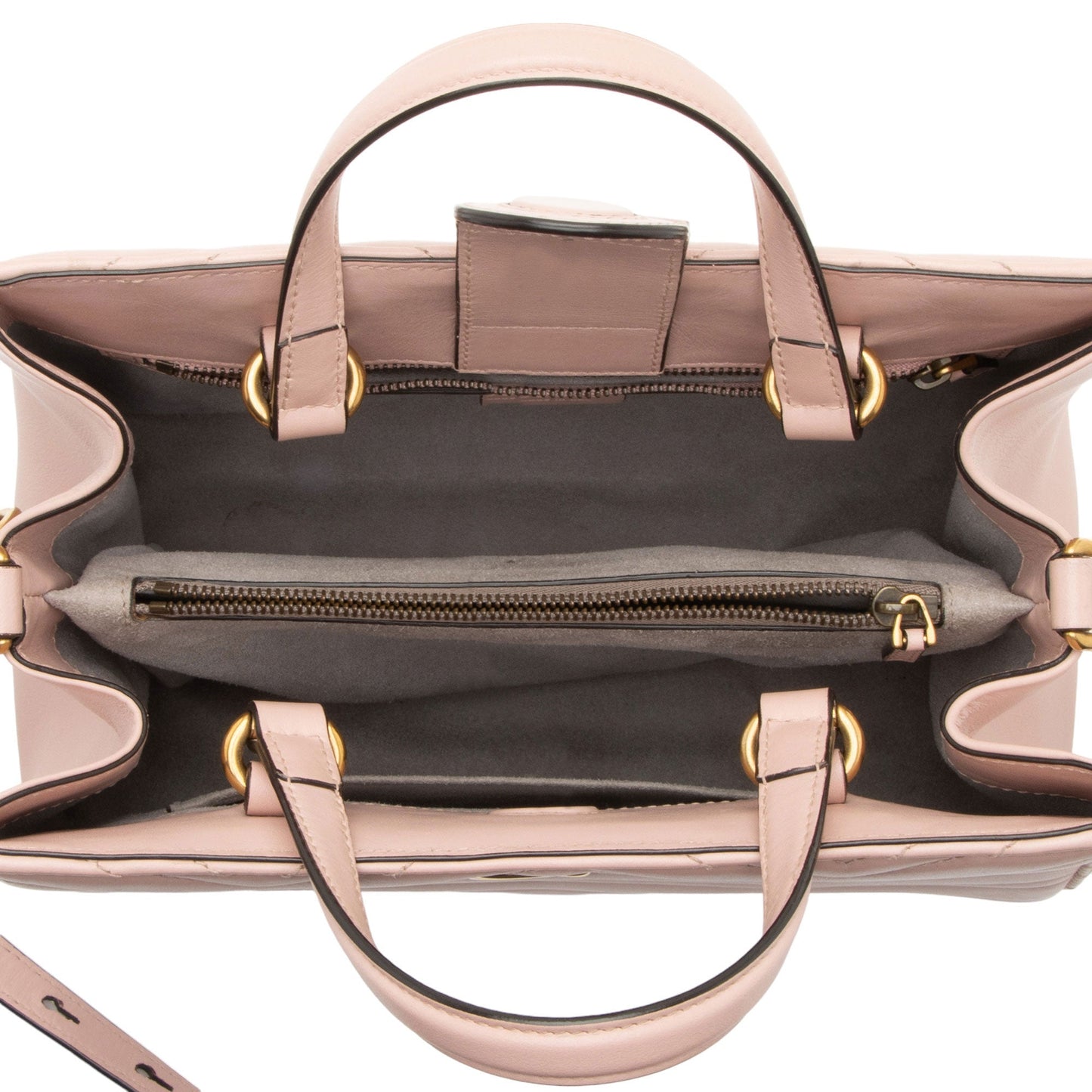 Gucci Matelasse Leather GG Marmont Top Handle Small Satchel (SHF-0hn0Gf)