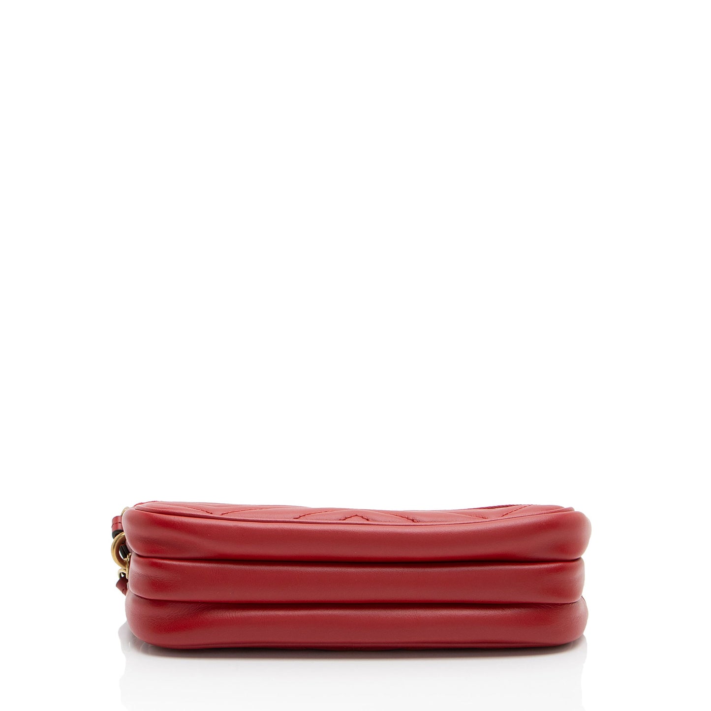 Gucci Matelasse Leather GG Marmont Triple-Zip Mini Bag