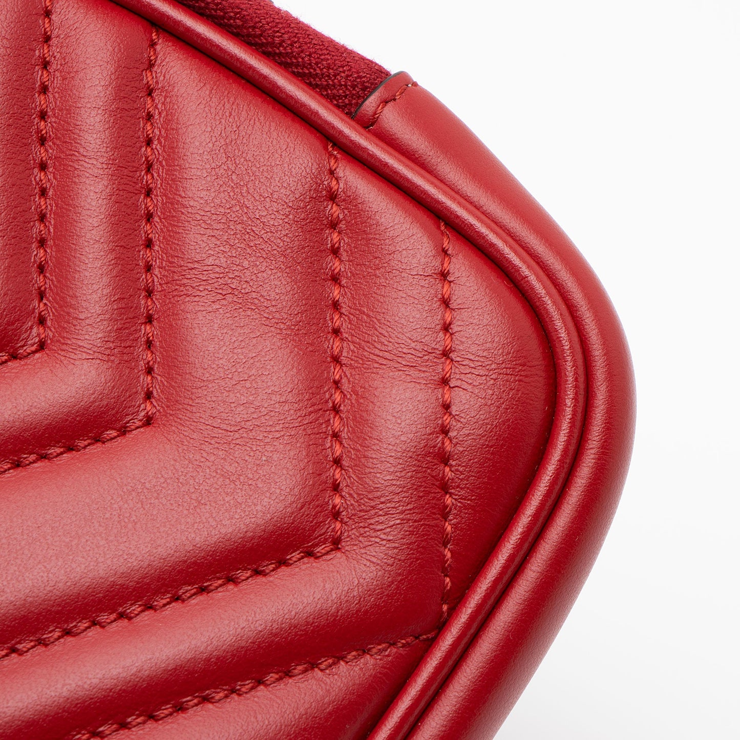 Gucci Matelasse Leather GG Marmont Triple-Zip Mini Bag