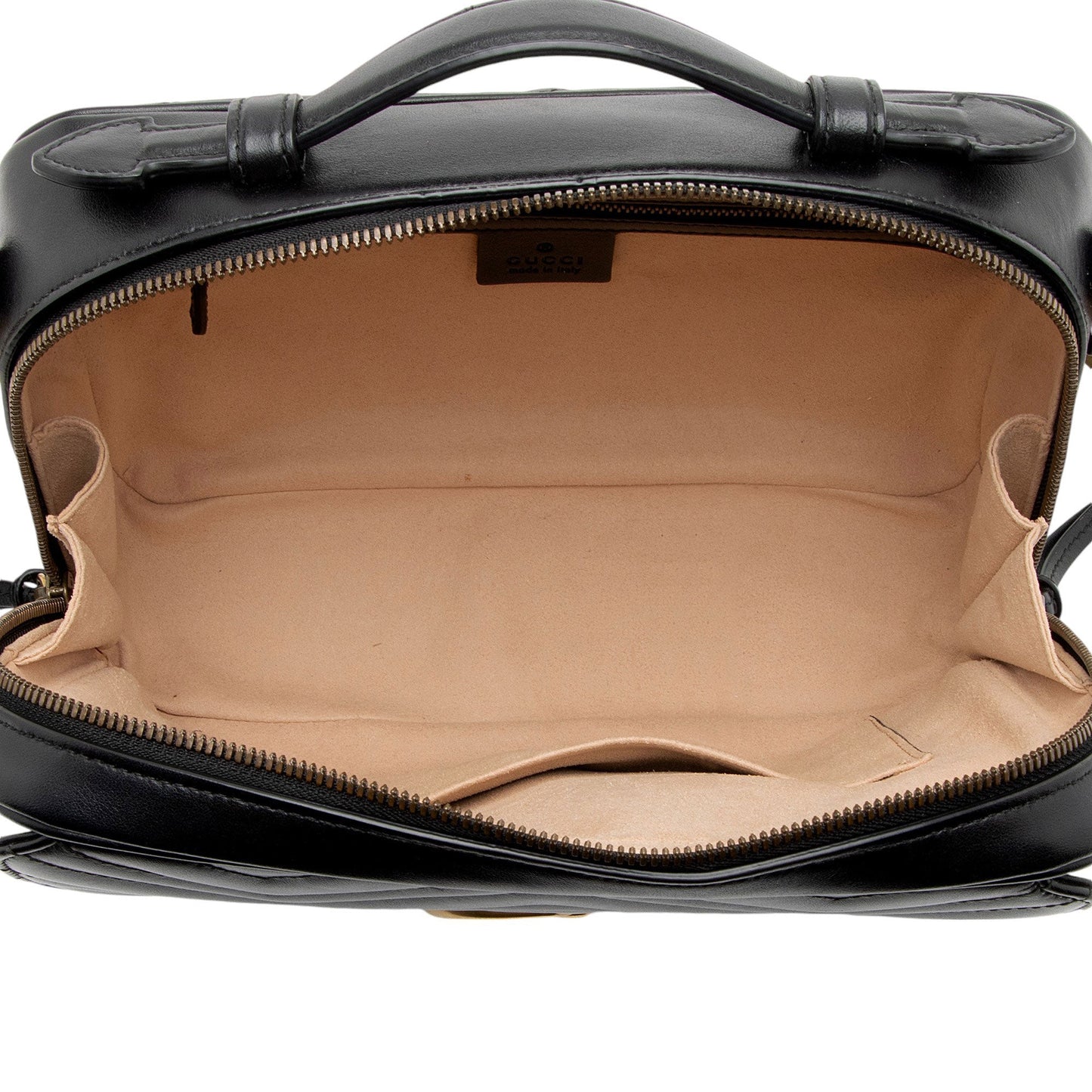 Gucci Matelasse Leather GG Marmont Zip Around Top Handle (SHF-czZJyD)