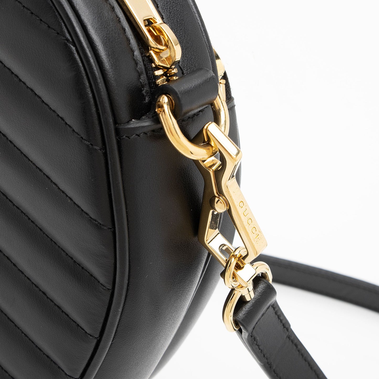 Gucci Matelasse Leather Interlocking G Heart Mini Shoulder Bag