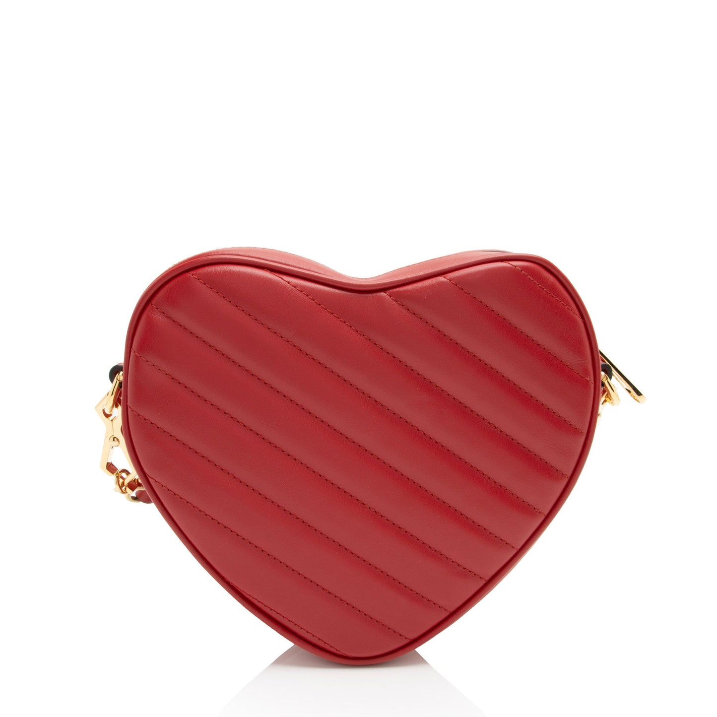 Gucci Matelasse Leather Interlocking G Heart Mini Shoulder Bag