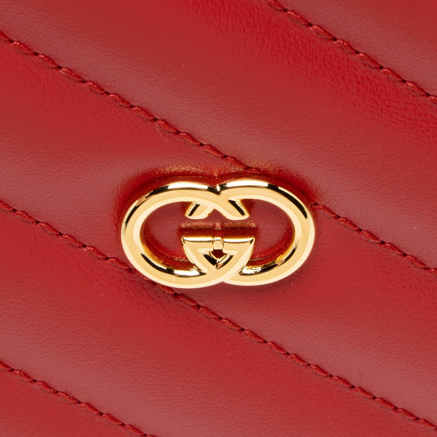 Gucci Matelasse Leather Interlocking G Heart Mini Shoulder Bag