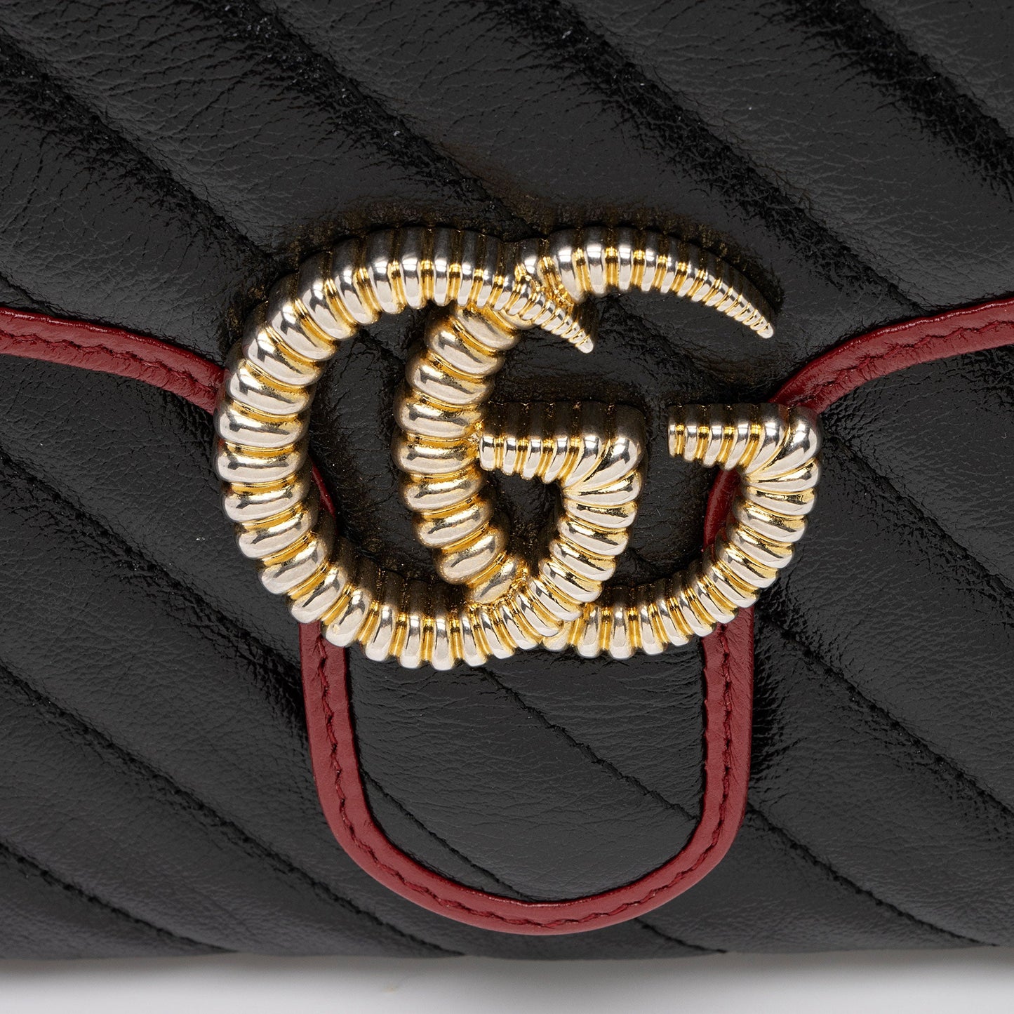 Gucci Matelasse Leather Torchon GG Marmont Clutch (SHF-AQeHxl)