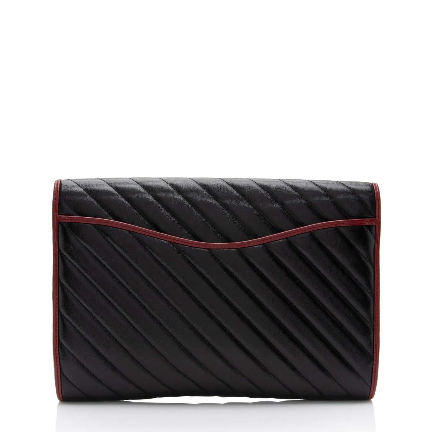 Gucci Matelasse Leather Torchon GG Marmont Clutch (SHF-CeLx8H)