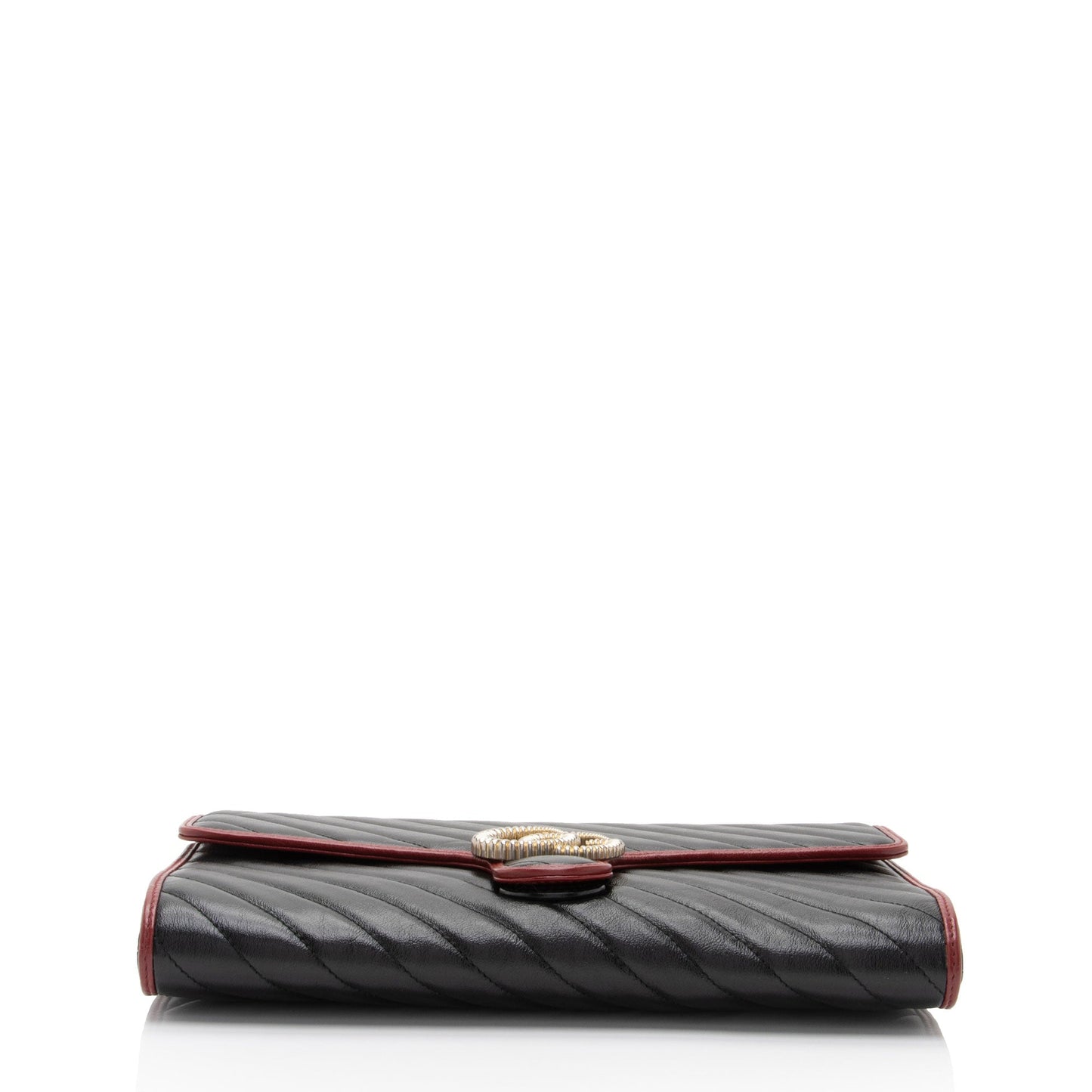 Gucci Matelasse Leather Torchon GG Marmont Clutch (SHF-CeLx8H)