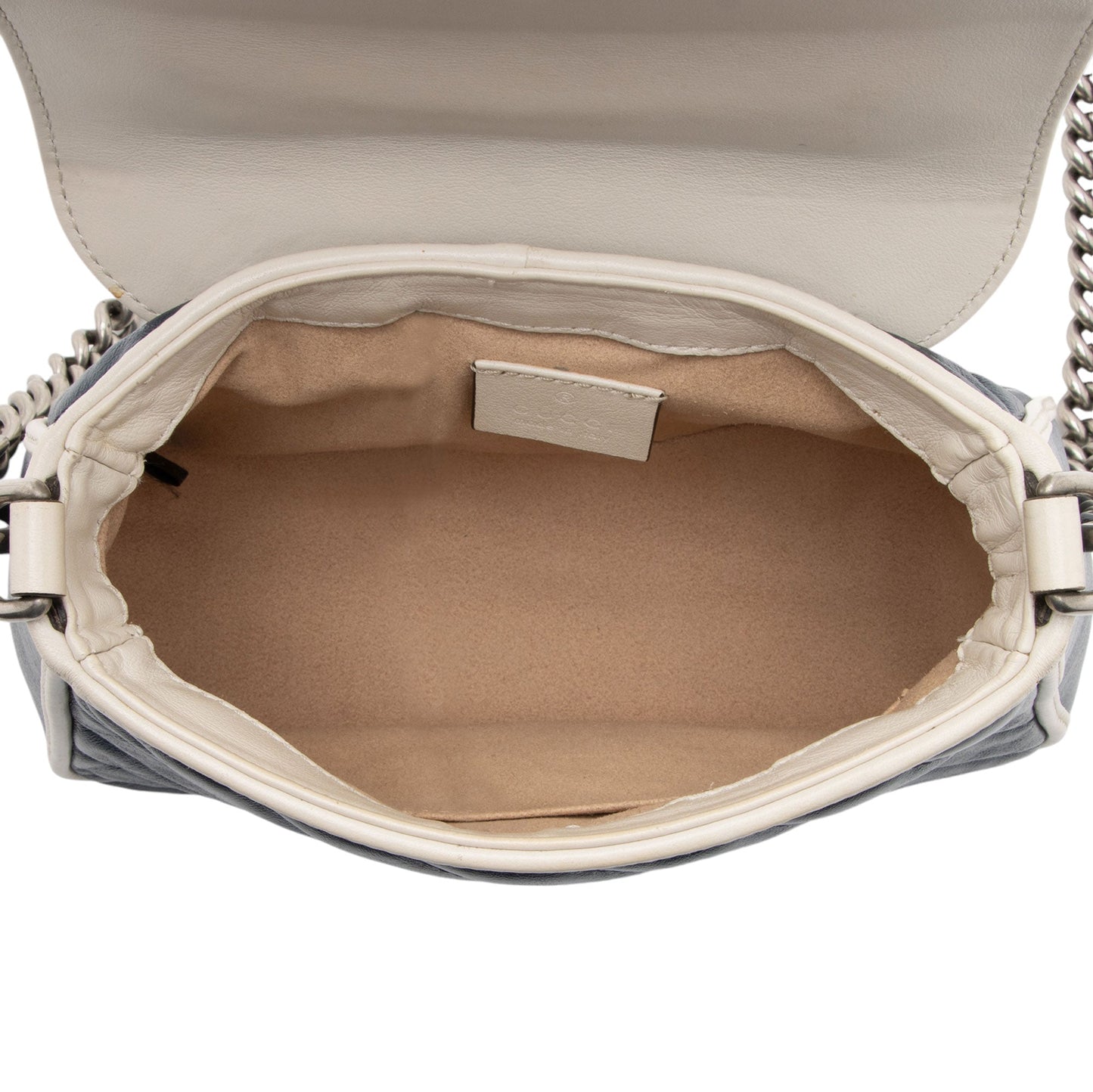 Gucci Matelasse Leather Torchon GG Marmont Mini Top Handle (SHF-MlSIP6)