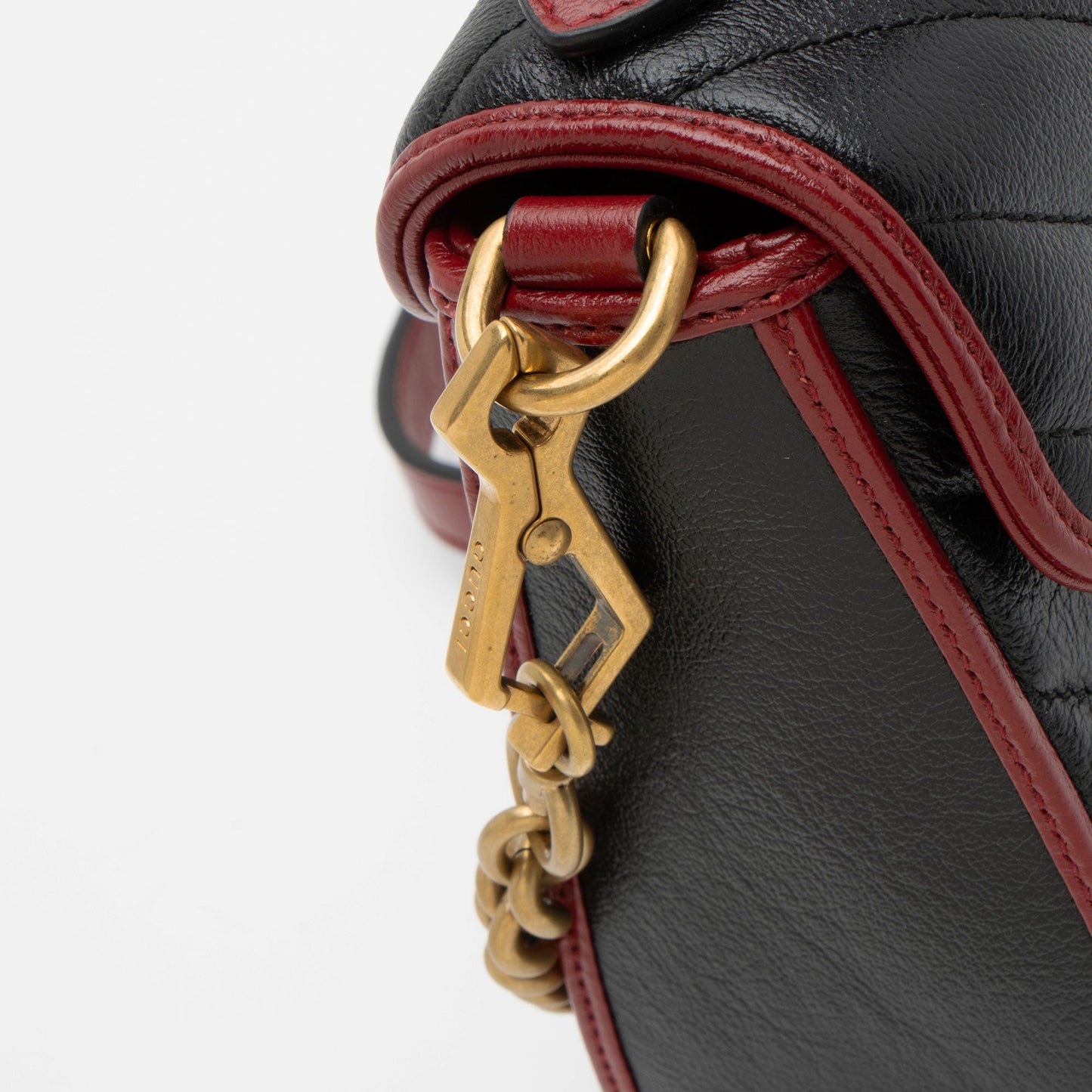 Gucci Matelasse Leather Torchon GG Marmont Mini Top Handle