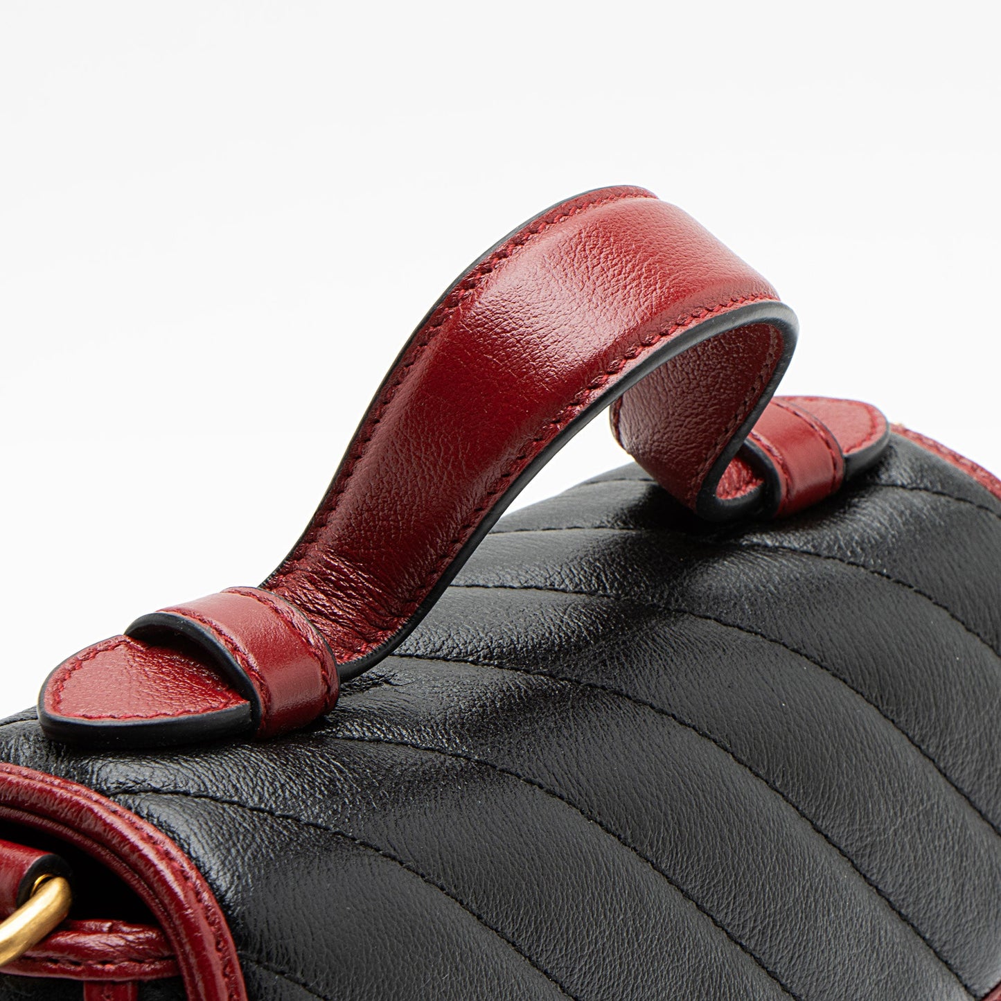 Gucci Matelasse Leather Torchon GG Marmont Mini Top Handle