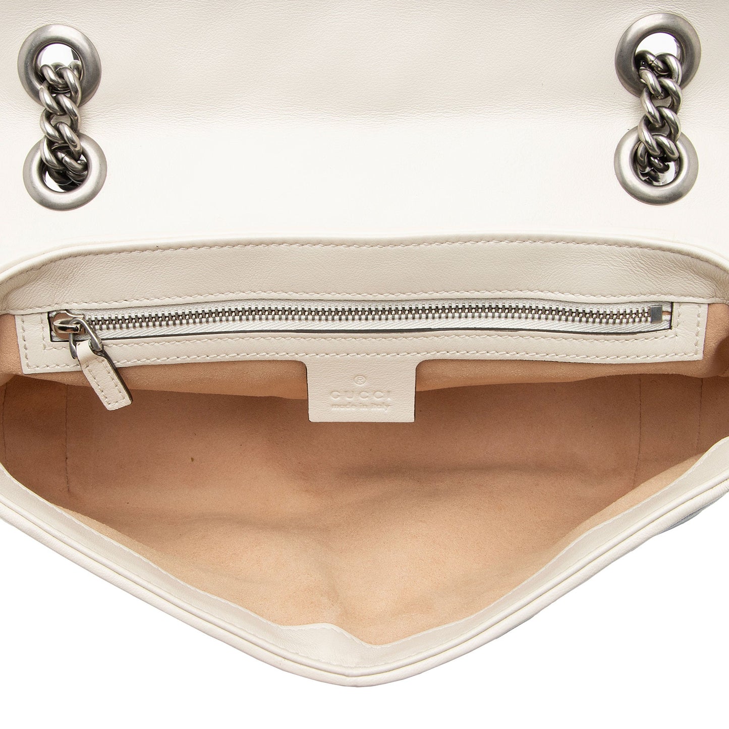 Gucci Matelasse Leather Torchon GG Marmont Small Flap Bag (SHF-UvP9FL)