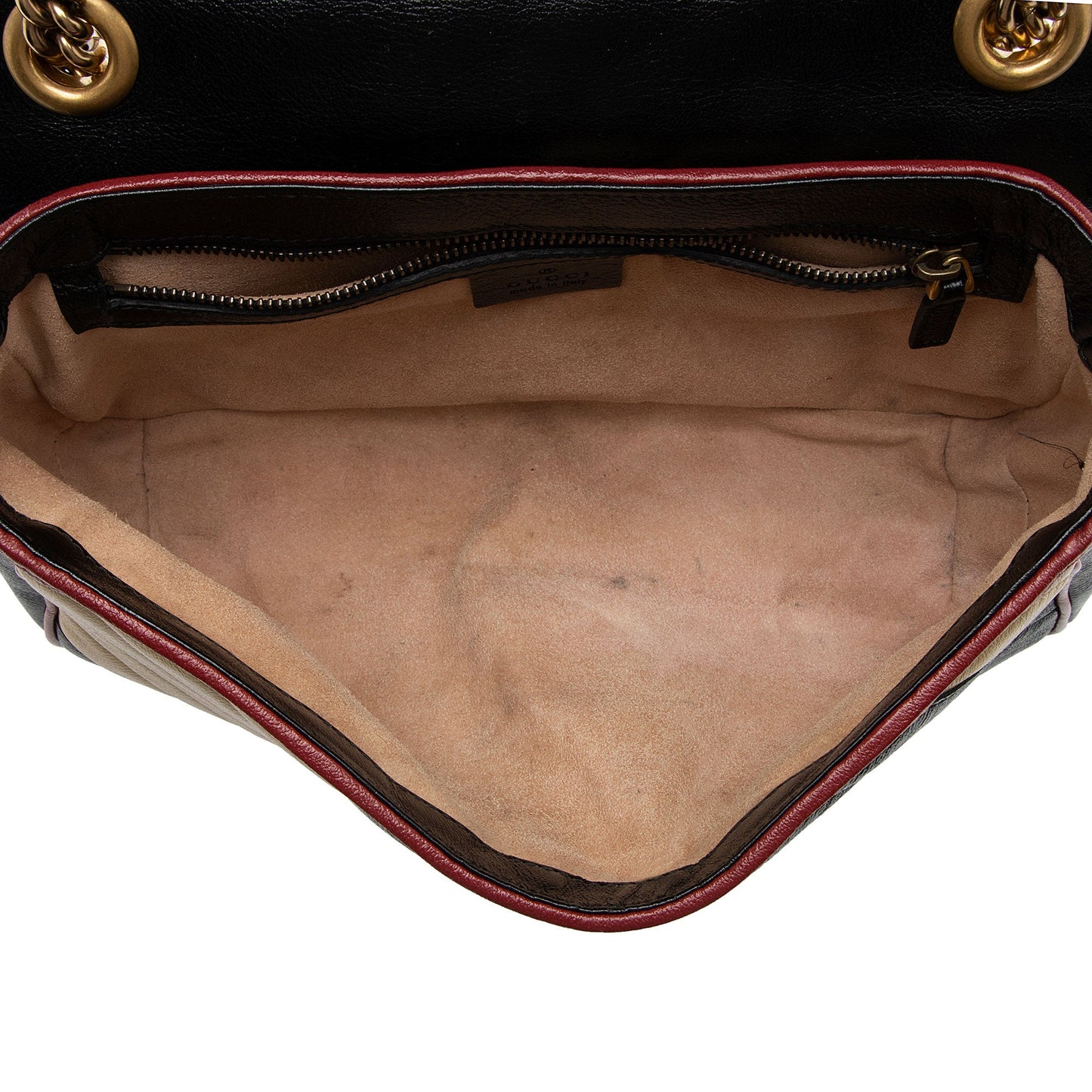 Gucci Matelasse Leather Torchon GG Marmont Small Flap Bag (SHF-fNtxDP)