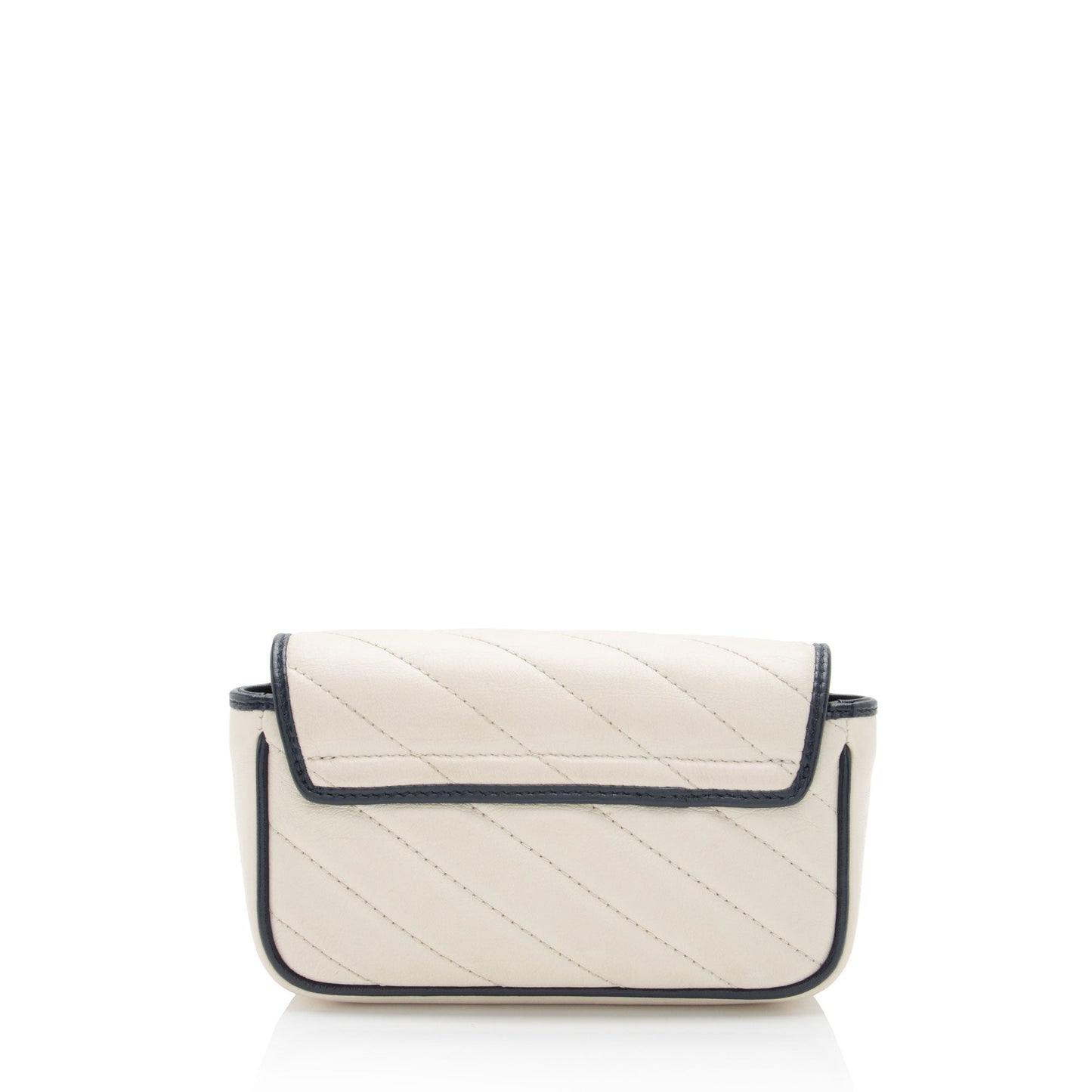 Gucci Matelasse Leather Torchon GG Marmont Super Mini Flap Bag (SHF-bXZV03)