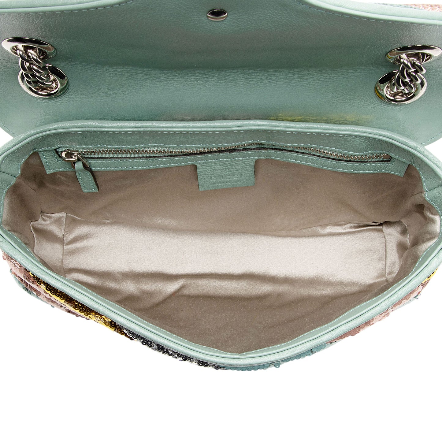 Gucci Matelasse Sequin GG Marmont Small Flap Bag