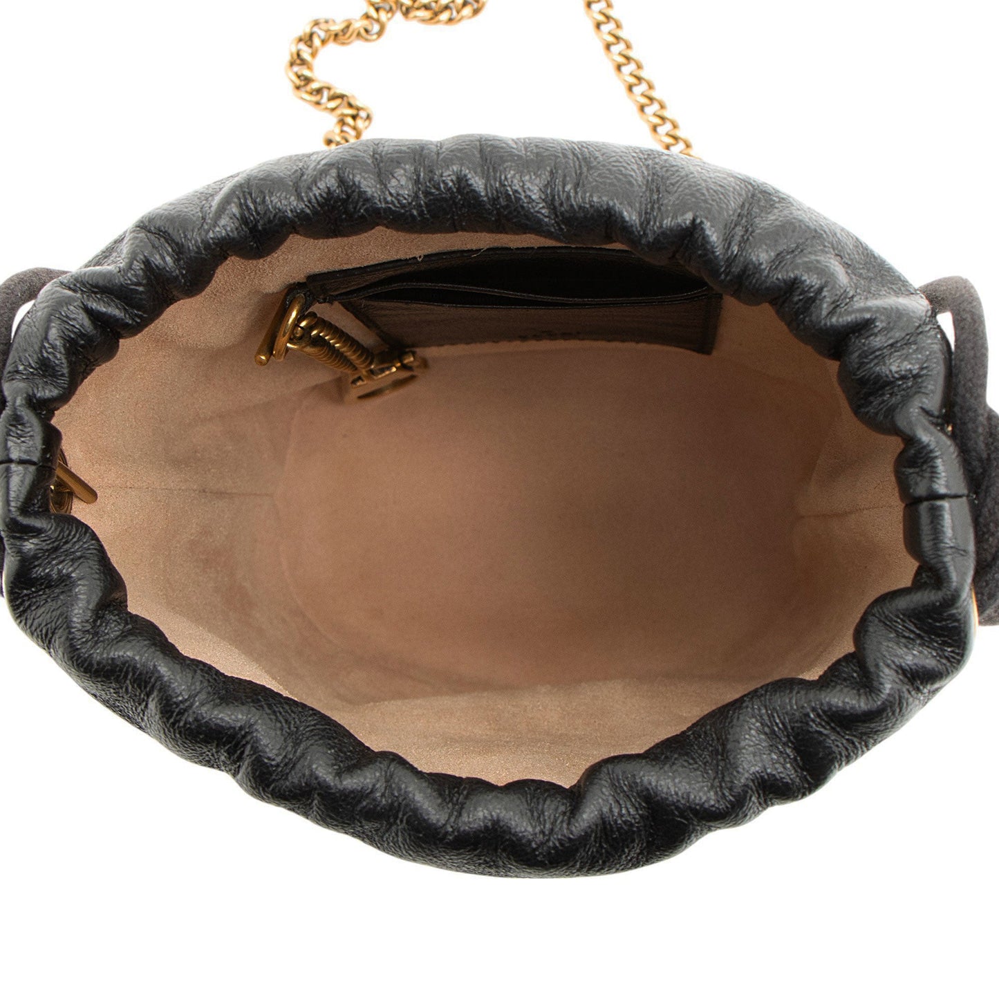 Gucci Matelasse Striped Leather GG Marmont Mini 2.0 Bucket Bag