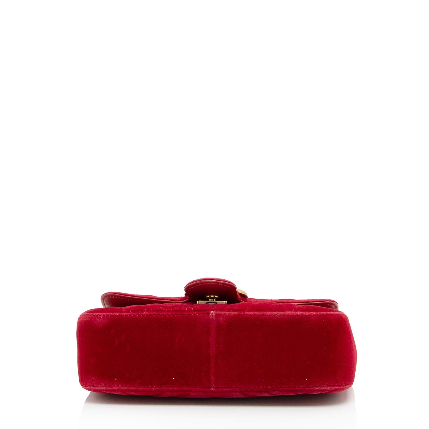Gucci Matelasse Velvet GG Marmont Mini Flap Bag (SHF-80mt04)