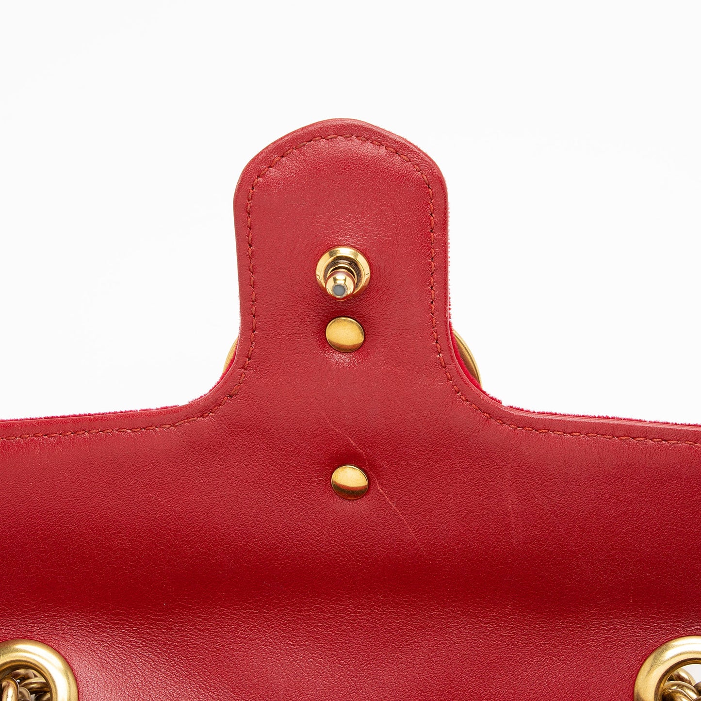 Gucci Matelasse Velvet GG Marmont Mini Flap Bag (SHF-80mt04)