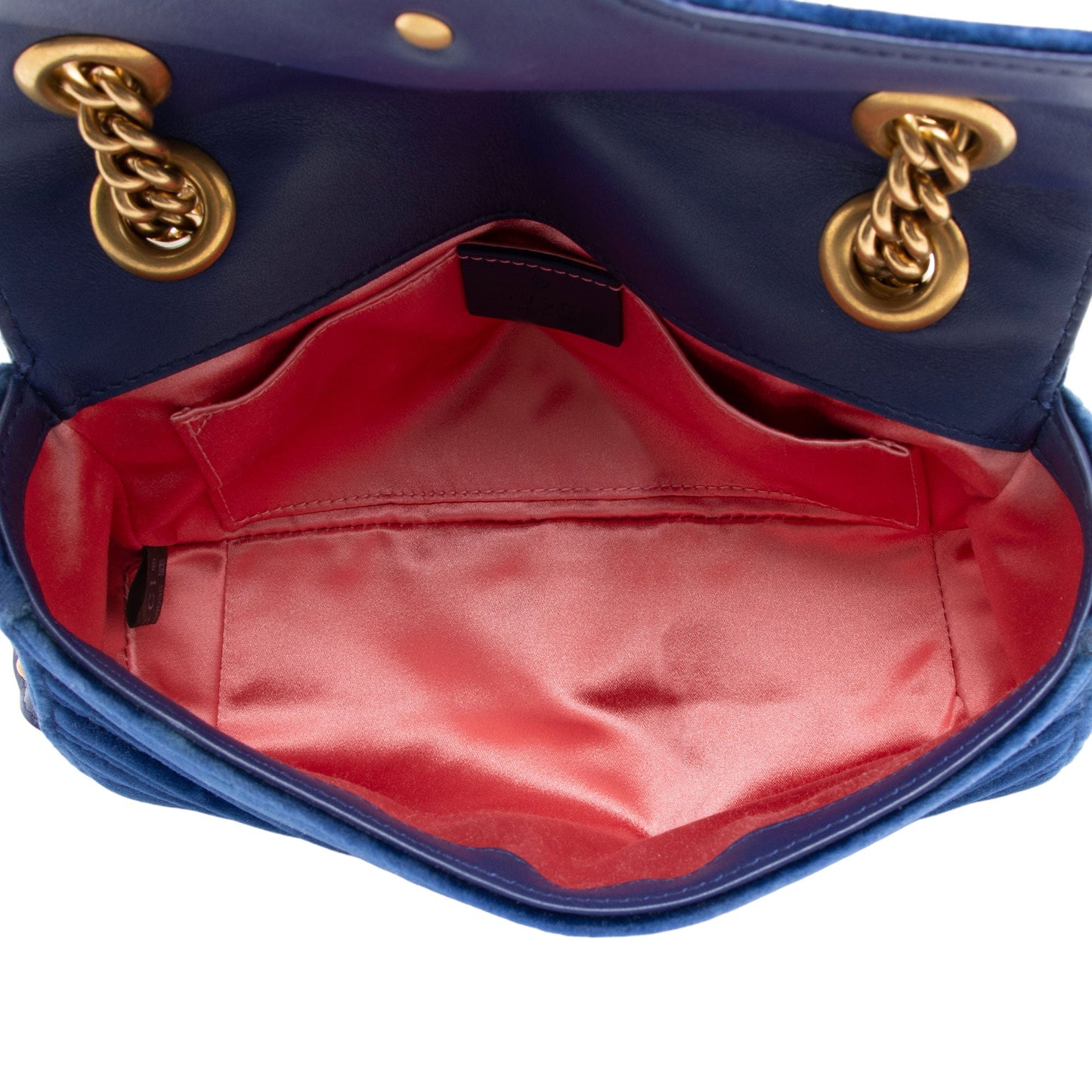 Gucci Matelasse Velvet GG Marmont Mini Flap Bag (SHF-YOfJ5m)